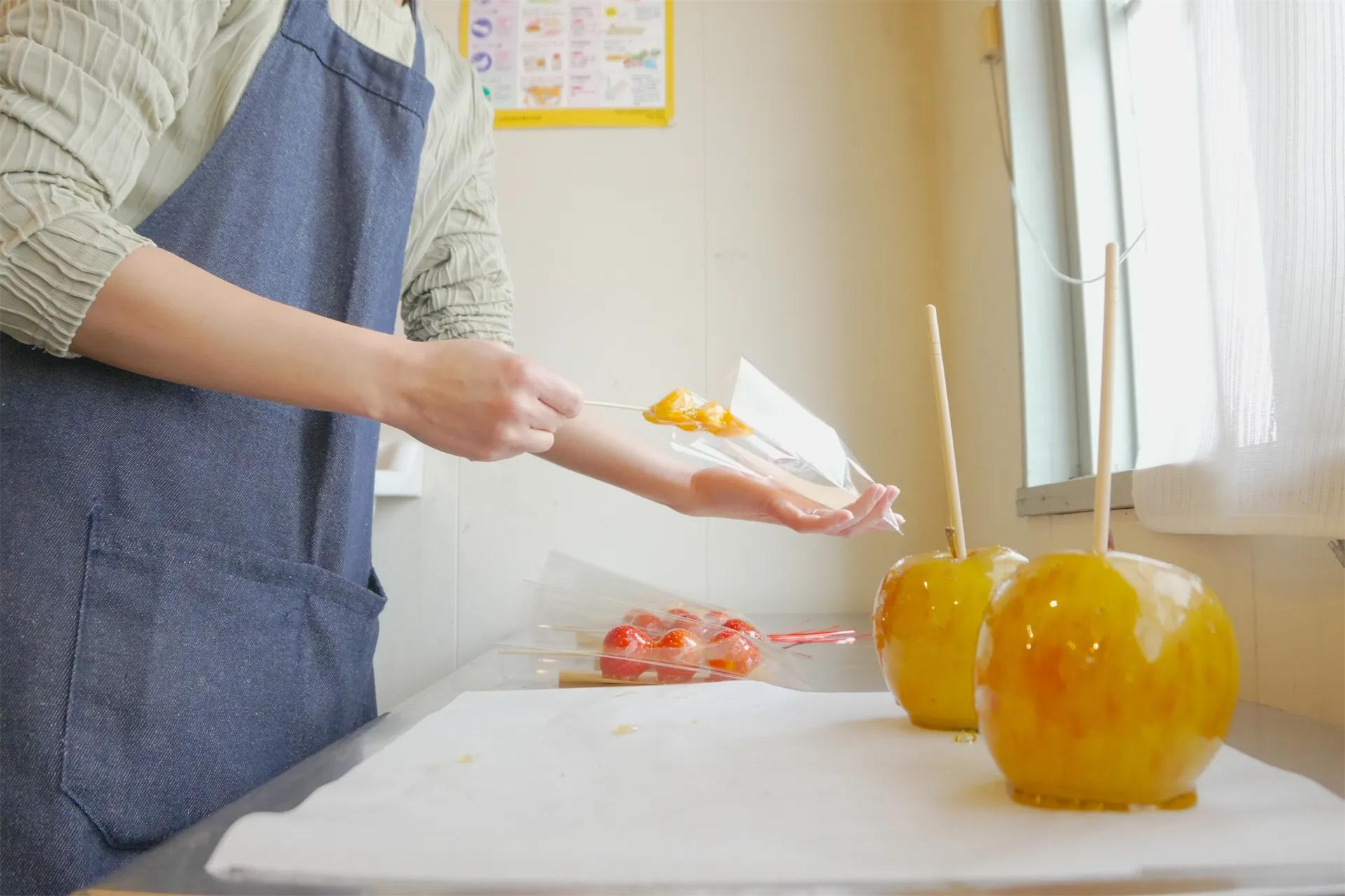 ほっとする味を提供するスタッフ